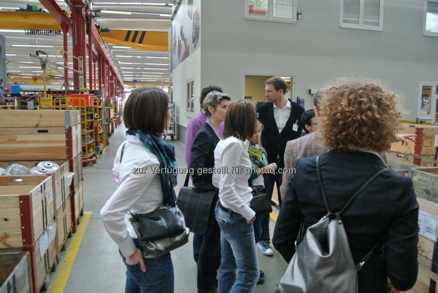 ambuzzador bei Rosenbauer mit Barbara Hosiner, Charlotte Hager, Steffi Ogu, Florian Figl und Sabine Hoffmann