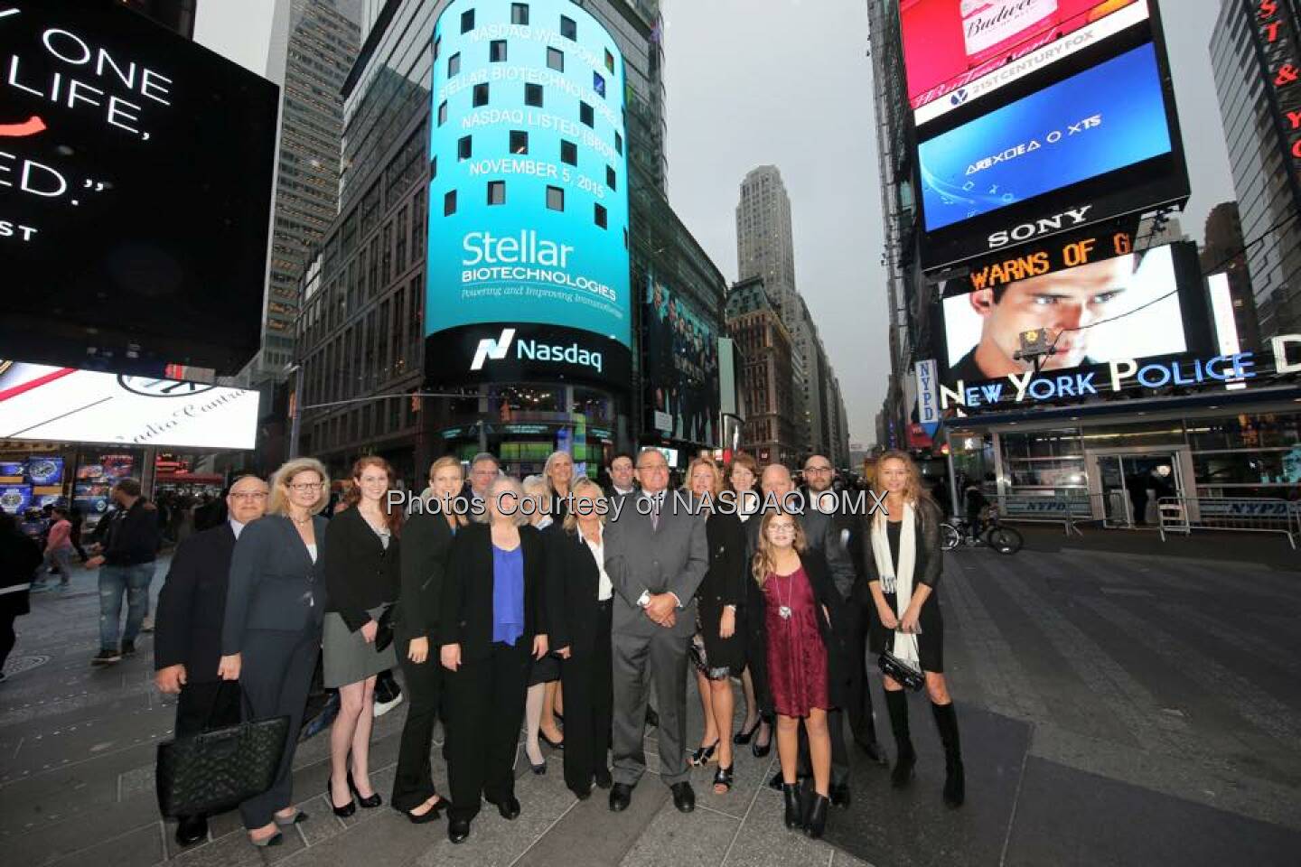 Stellar Biotechnologies rings the Nasdaq Closing Bell! $SBOT  Source: http://facebook.com/NASDAQ