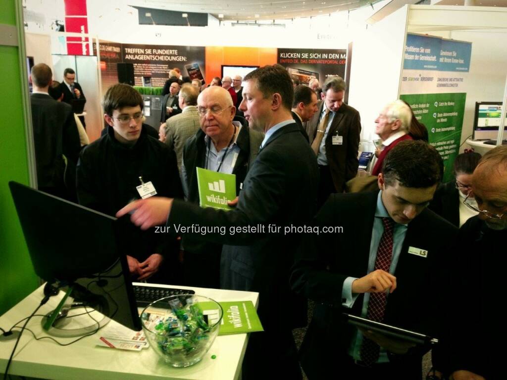 wikifolio auf der Deutschen Anlegermesse Frankfurt , © wikifolio (26.03.2013) 