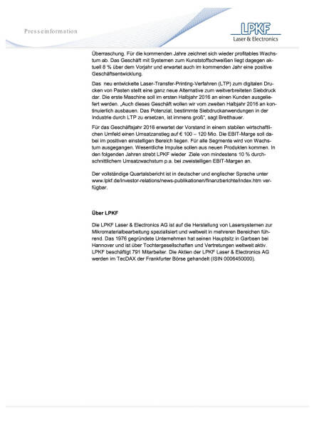 LPKF: Schwaches LDS-Geschäft belastet die Geschäftsentwicklung 2015, Seite 2/2, komplettes Dokument unter http://boerse-social.com/static/uploads/file_467_lpkf_schwaches_lds-geschäft_belastet_die_geschäftsentwicklung_2015.pdf (11.11.2015) 