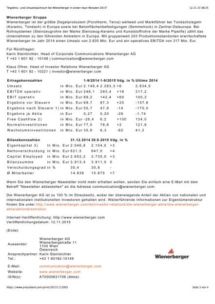 Wienerberger mit starkem Q1-Q3, Seite 3/4, komplettes Dokument unter http://boerse-social.com/static/uploads/file_469_wienerberger_mit_starkem_q1-q3.pdf (12.11.2015) 