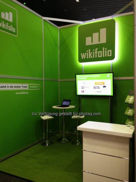 wikifolio auf der Deutschen Anlegermesse Frankfurt , © wikifolio (26.03.2013) 