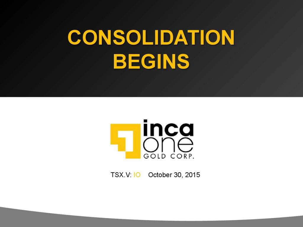 Consolidation Begins (12.11.2015) 