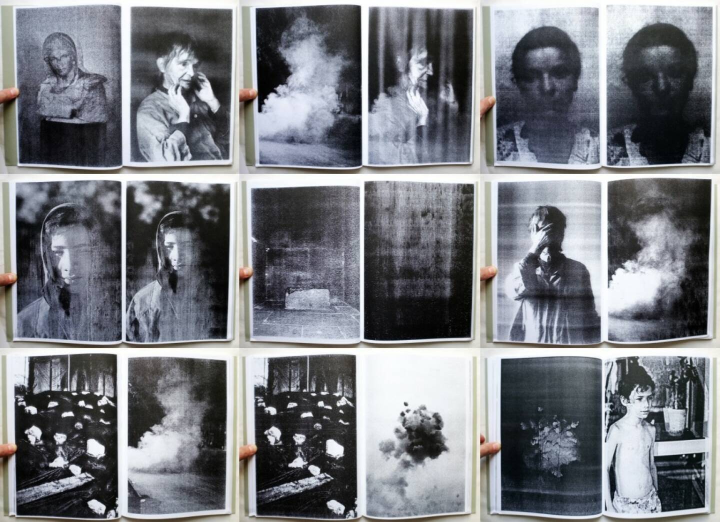 Thomas Hauser - The Wake of Dust, Self published 2015, Beispielseiten, sample spreads - http://josefchladek.com/book/thomas_hauser_-_the_wake_of_dust