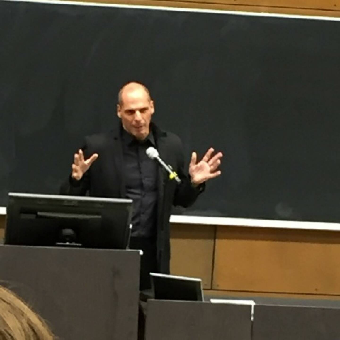 Yanis Varoufakis in der WU Wien © mit freundlicher Genehmigung von Gerald Pollak