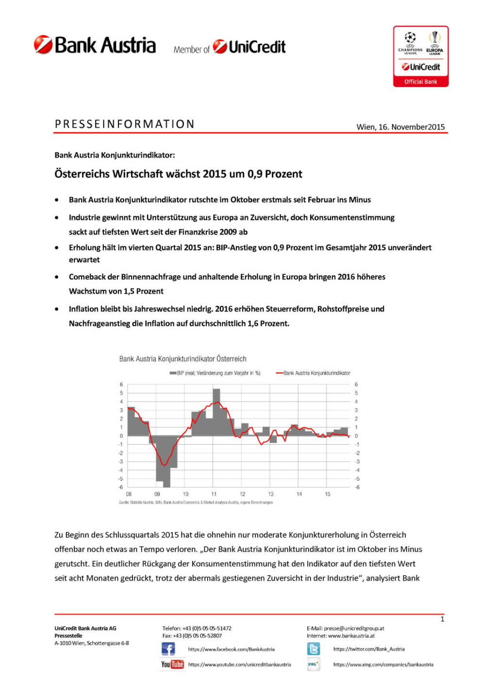 Bank Austria Konjunkturindikator, Seite 1/5, komplettes Dokument unter http://boerse-social.com/static/uploads/file_474_bank_austria_konjunkturindikator.pdf