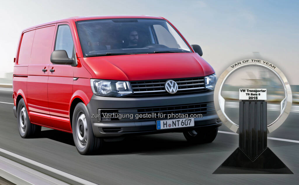 VW Transporter : Volkswagen Nutzfahrzeuge: Der Transporter ist International Van of the Year : Fotocredit: VW Volkswagen Nutzfahrzeuge AG, © Aussendung (18.11.2015) 