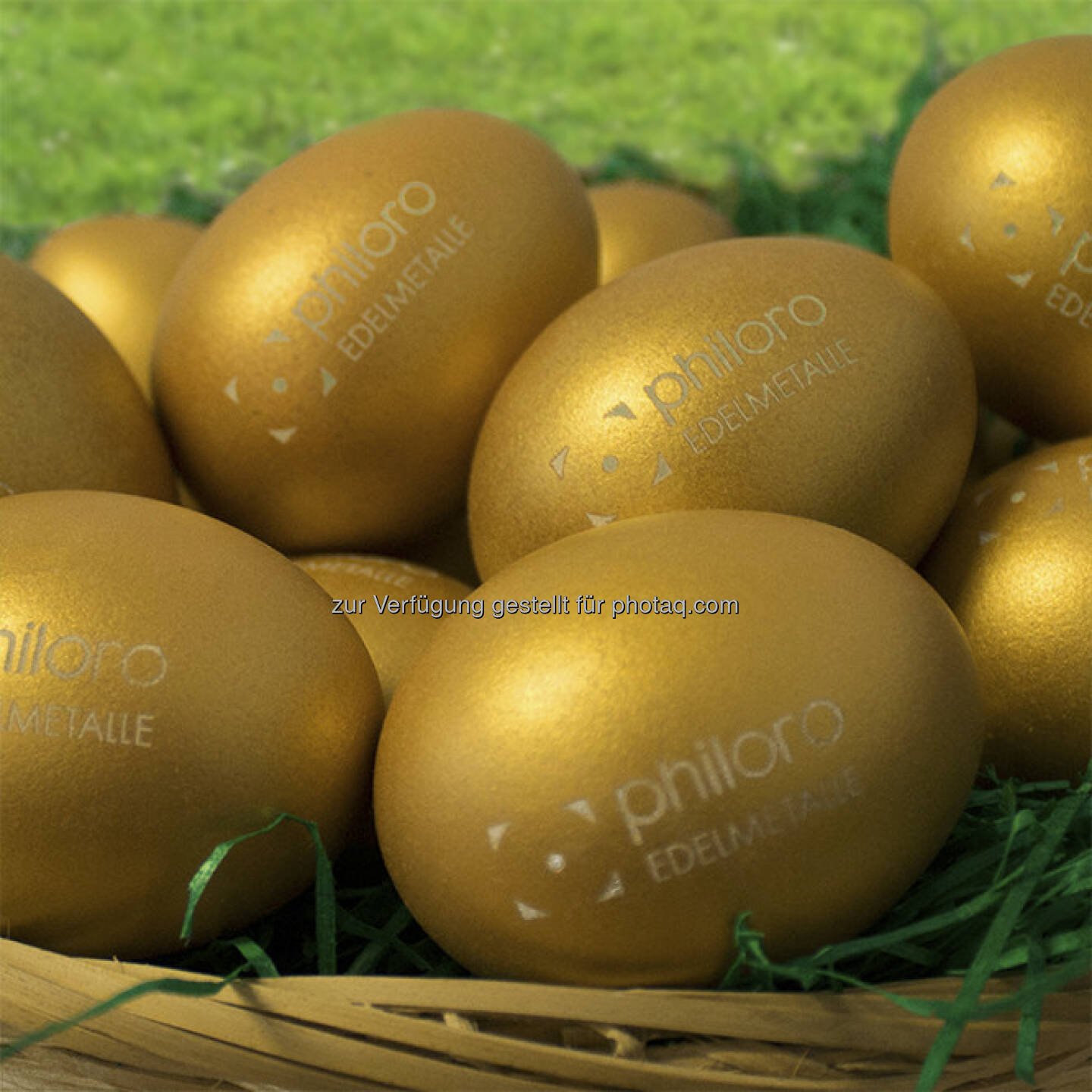 Gold, Eier: Ein Frühlings-/Osterbild von Philoro