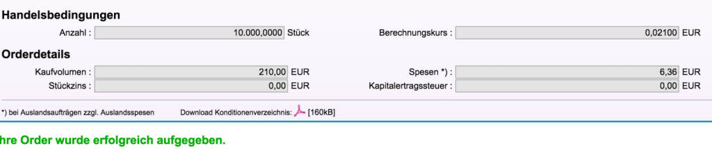 Tag 97: Kauf 10.000 Piräeus Bank (19.11.2015) 