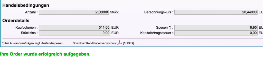 Tag 100: Kauf Knock-Out C/EUR/USD USD 0,8500 29.01.2016 Deutsche Bank für 100/100 (24.11.2015) 