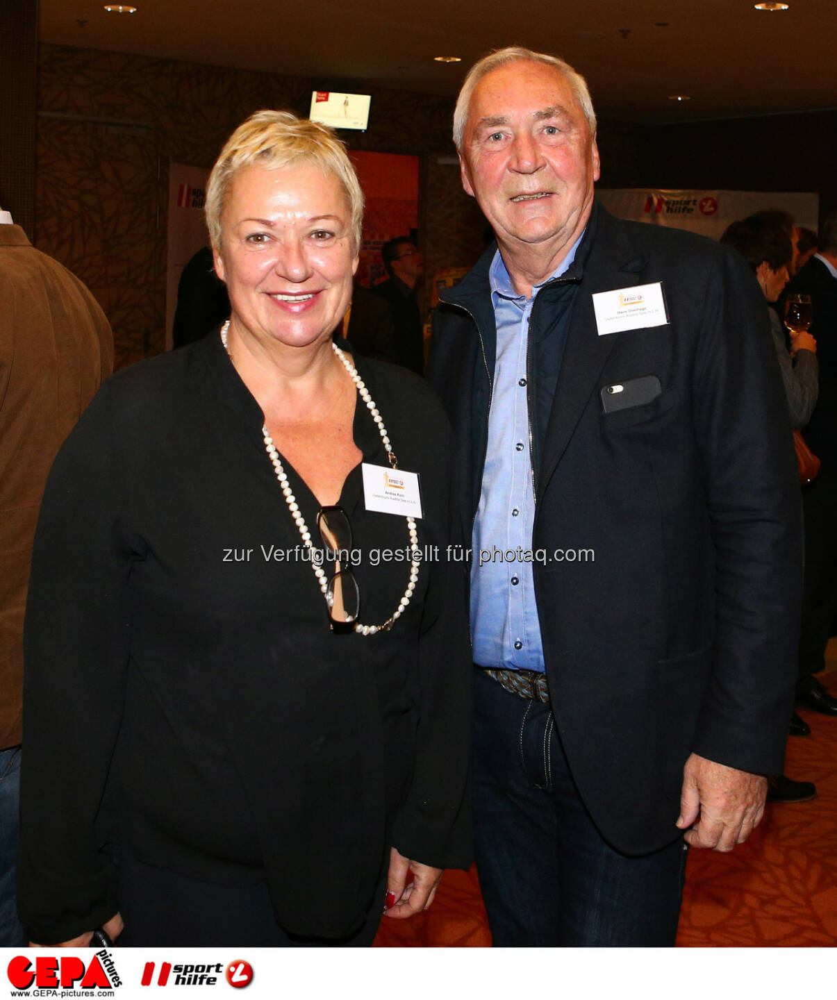 Andrea Korn and Hans Overhage (Photo: GEPA pictures/ Christian Ort)