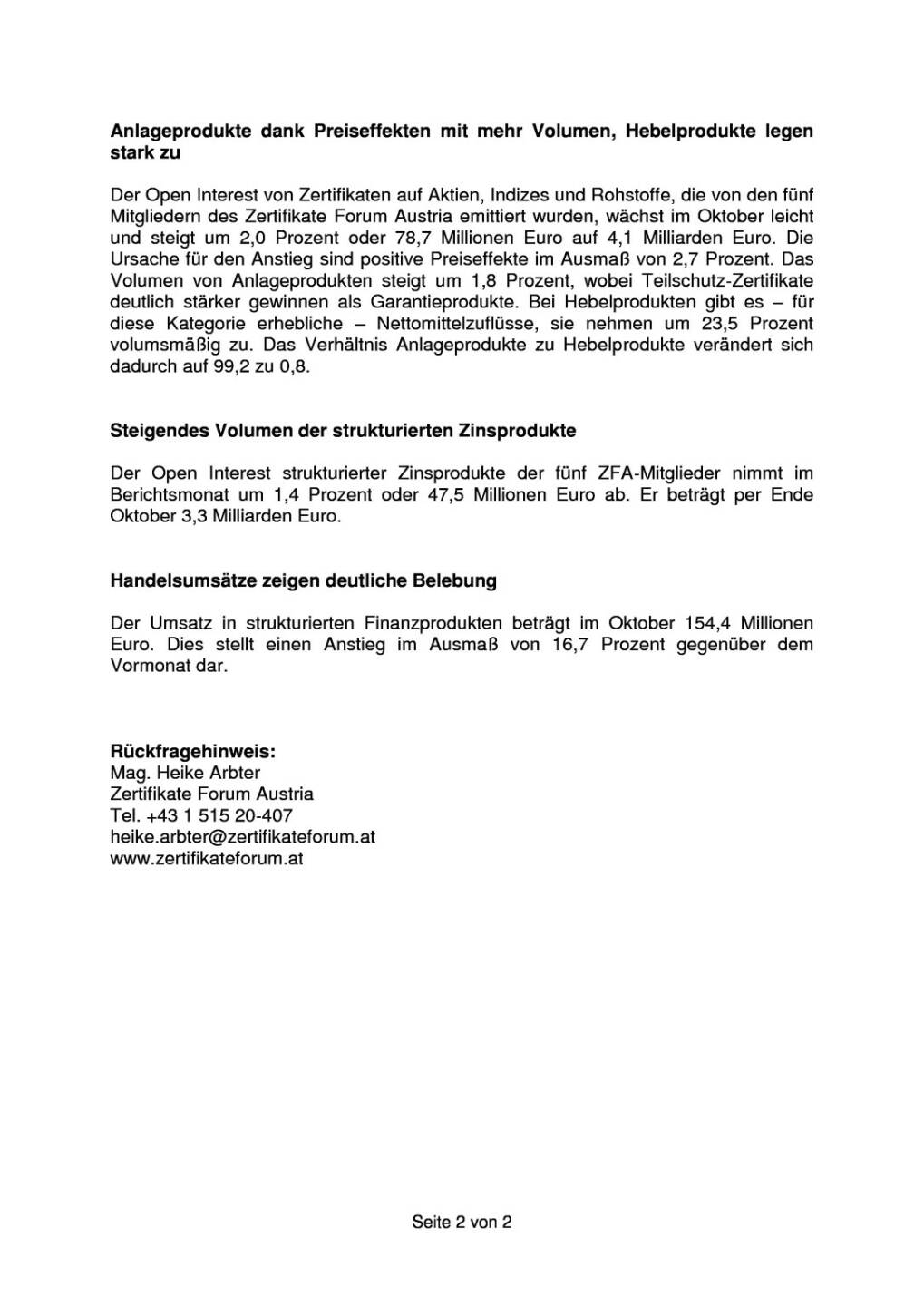 Zertifikatemarkt wächst weiter (ZFA), Seite 2/3, komplettes Dokument unter http://boerse-social.com/static/uploads/file_503_zertifikatemarkt_wachst_weiter_zfa.pdf