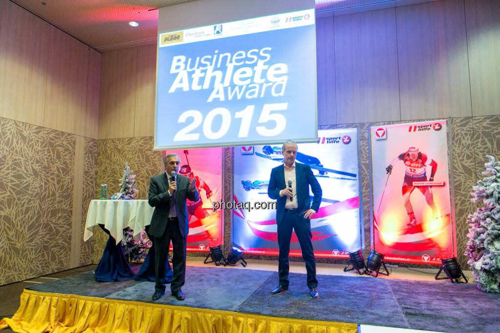 Hans Huber, Christian Drastil (BSN, Runplugged), © Martina Draper/photaq (02.12.2015) 