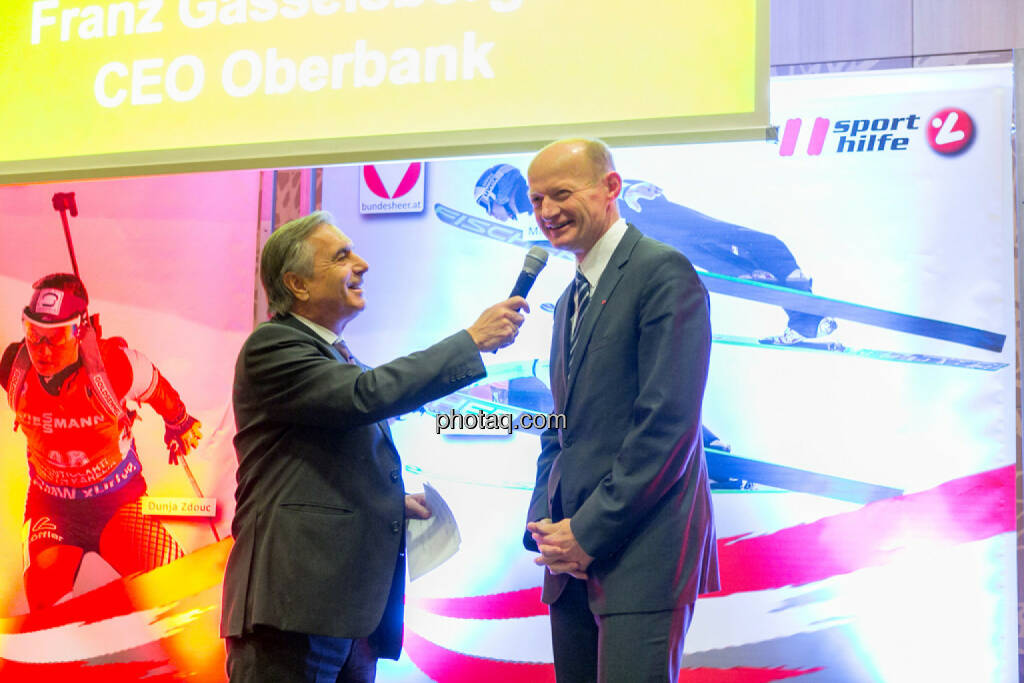 Hans Huber, Franz Gasselsberger (CEO Oberbank), © Martina Draper/photaq (02.12.2015) 