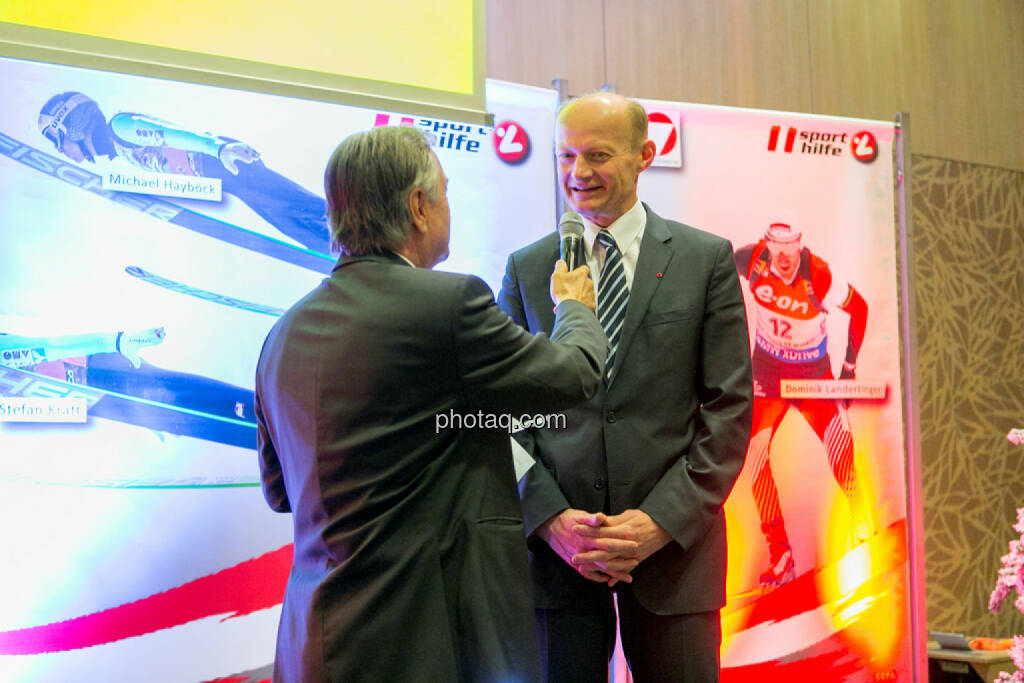 Hans Huber, Franz Gasselsberger (CEO Oberbank), © Martina Draper/photaq (02.12.2015) 