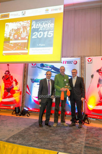 Hans Huber, Wolfgang Konrad (VCM), Friedrich Roithner (KTM), © Martina Draper/photaq (02.12.2015) 