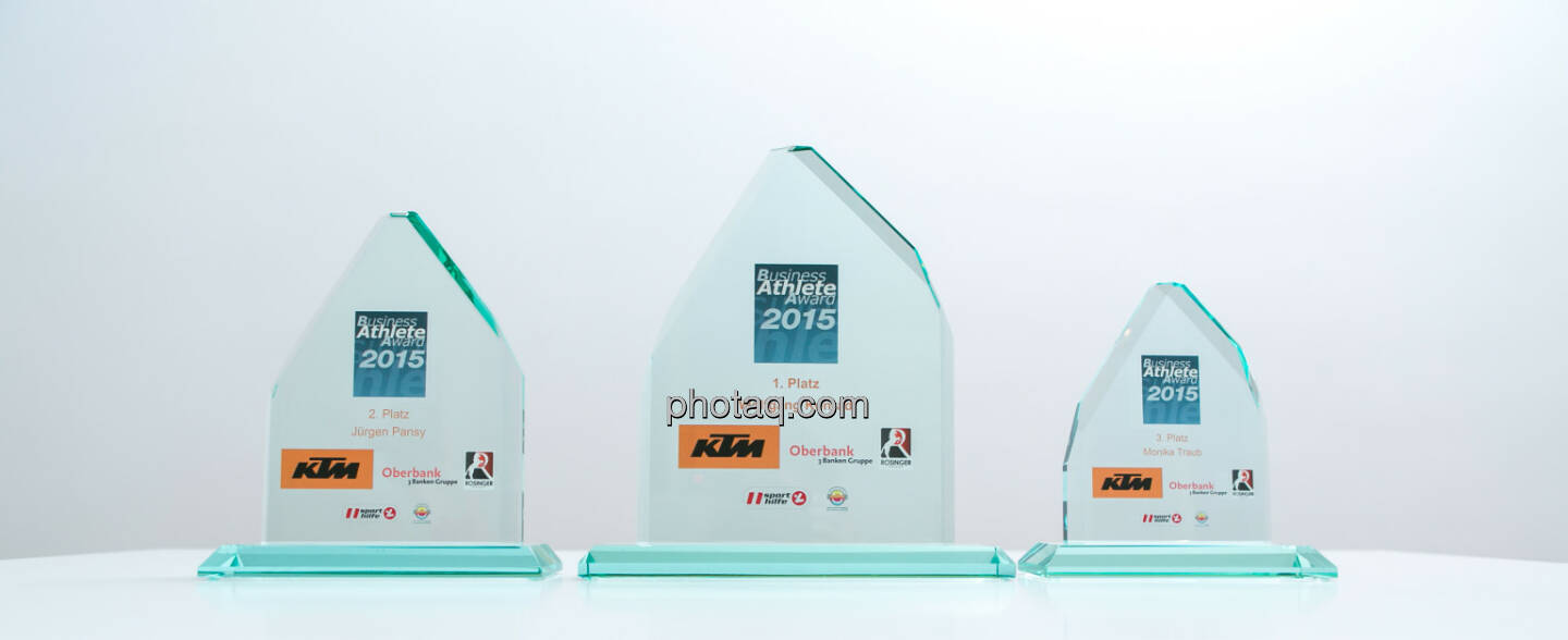 Business Athlete Award 2015 Platz 1, Platz 2 und Platz 3