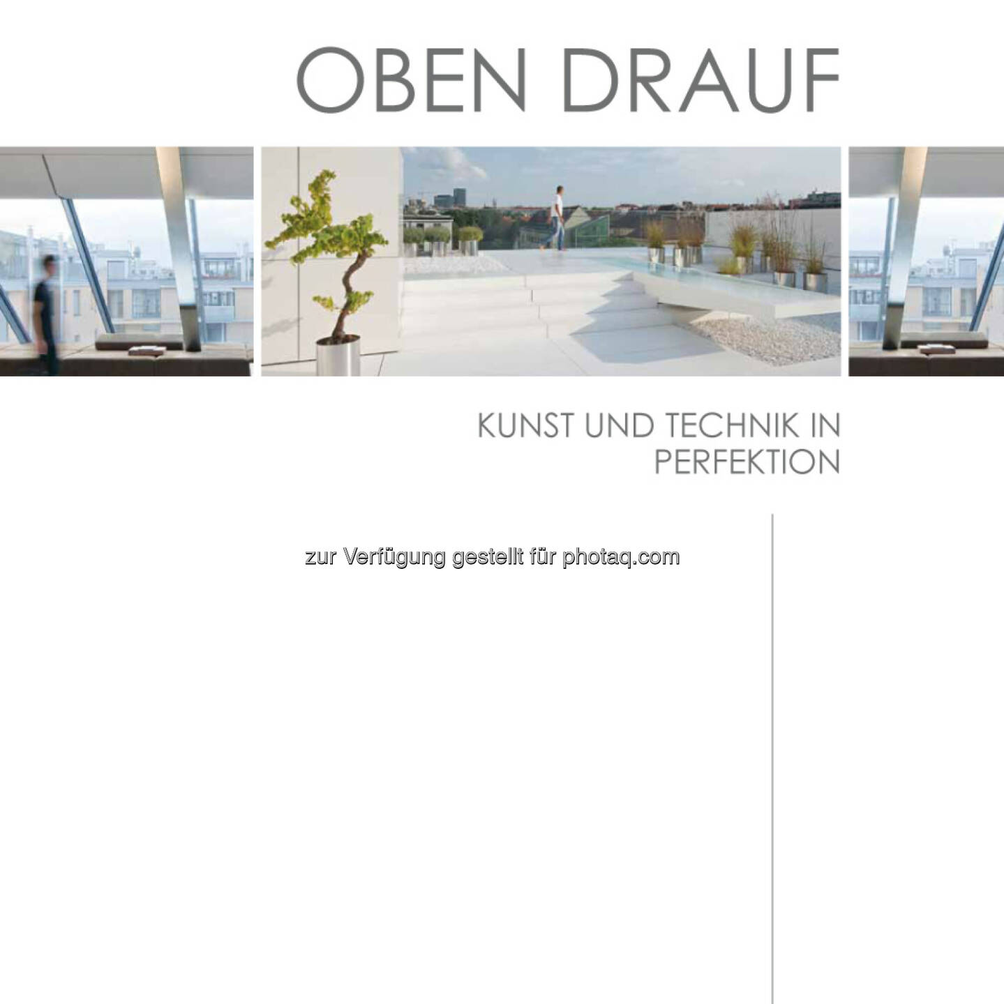 Buchcover „Oben drauf – Wiens schönste Dachausbauten : CAD Office Müllner präsentiert am 17. Dezember 2015 in der Wiener Innenstadt ein reich bebildertes Buch über die schönsten Dachausbauten Wiens : Fotocredit: CAD Office Müllner/Redl