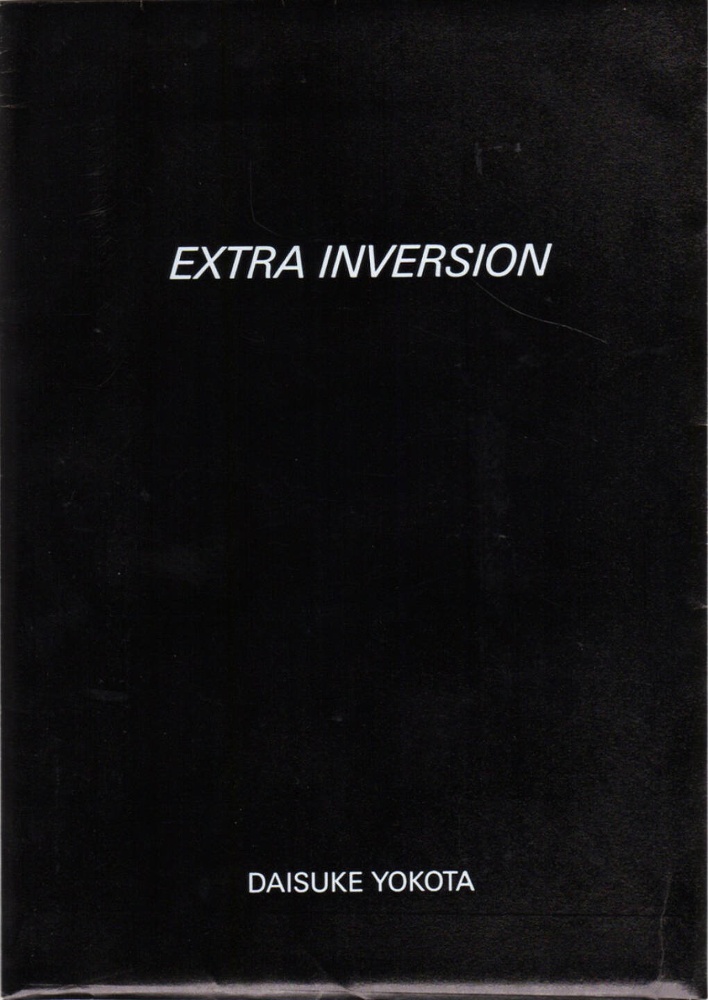 Daisuke Yokota - Inversion, Jean Kenta Gauthier and Twelvebooks 2015, Cover - http://josefchladek.com/book/daisuke_yokota_-_inversion