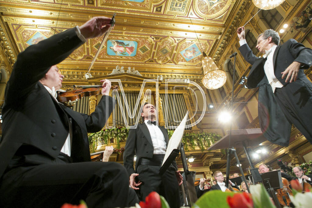 Roberto de Biasio, Tenor, Fabio Luisi, Chefdirigent Wiener Symphoniker, © Martina Draper (30.03.2013) 