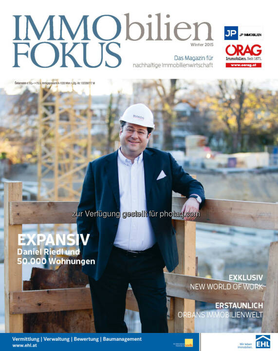 Cover des ImmoFokus (Winter 2015) : Vorabinfo zur Winter-Ausgabe vom ImmoFokus : Exklusive Studie zur Nachhaltigkeit vom Fokus-media House und willhaben.at : Studien-Ergebnis: Nachhaltiges Bauen rechnet sich bei Wohnimmobilien – Qualitäten sind entscheidend : Fotocredit: ImmoFokus
