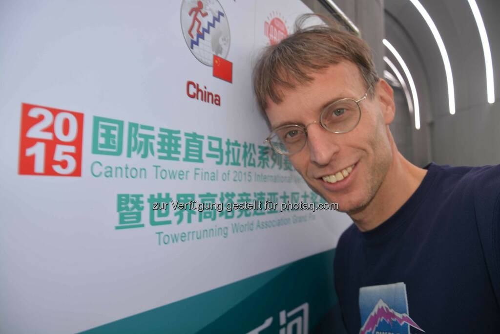 Rolf Majcen: 9. Platz beim Treppenlauf Canton Tower - Grand Prix of China in der chinesischen Metropole Guangzhou., © Aussendung (27.12.2015) 