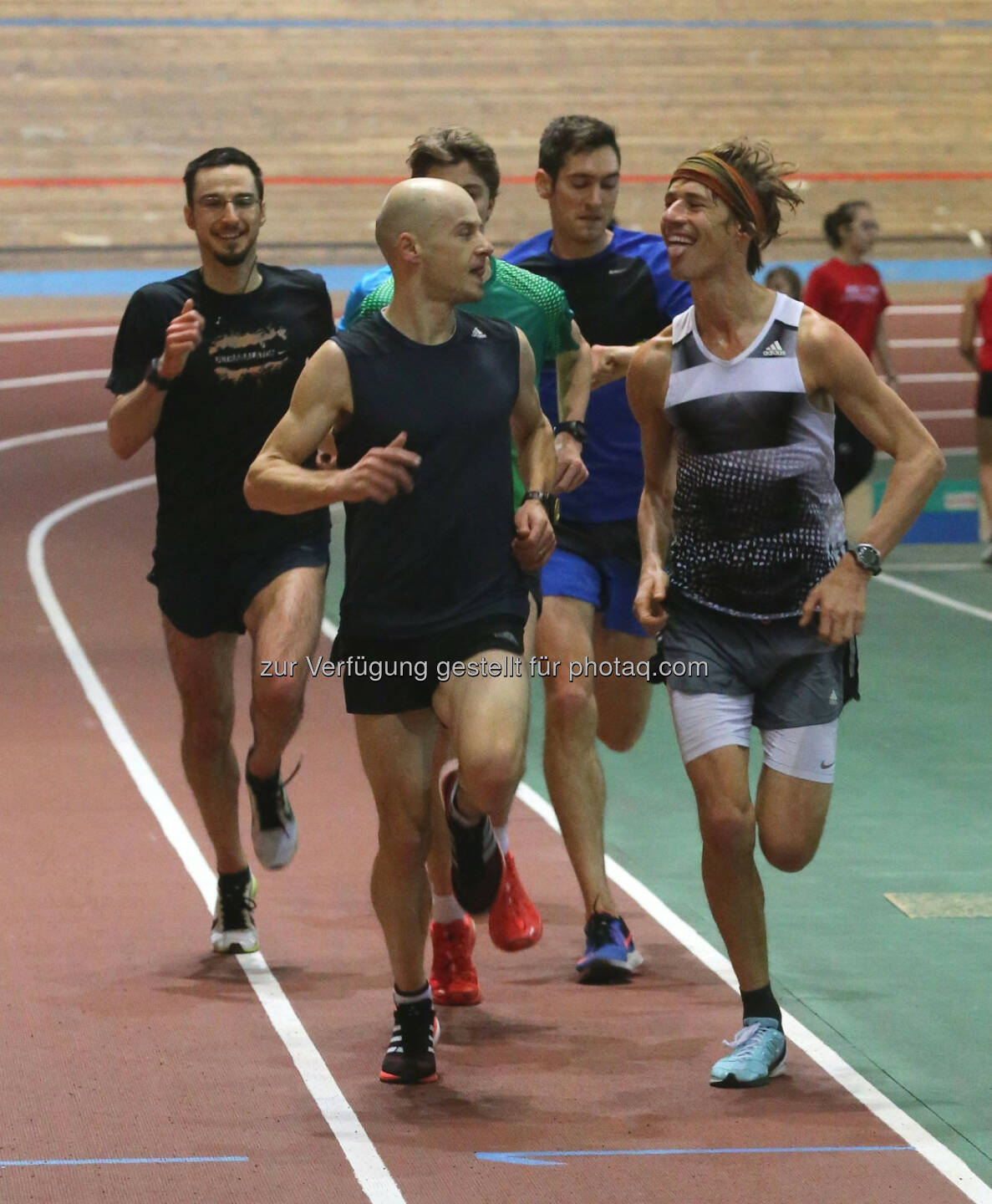 Balint Horvath, Richard Ringer, Jernej Zohar, Timon Theuer, Andreas Vojta and Hamza Alghamdi: Wichtig ist, dass es beim Training immer todernst zugeht!