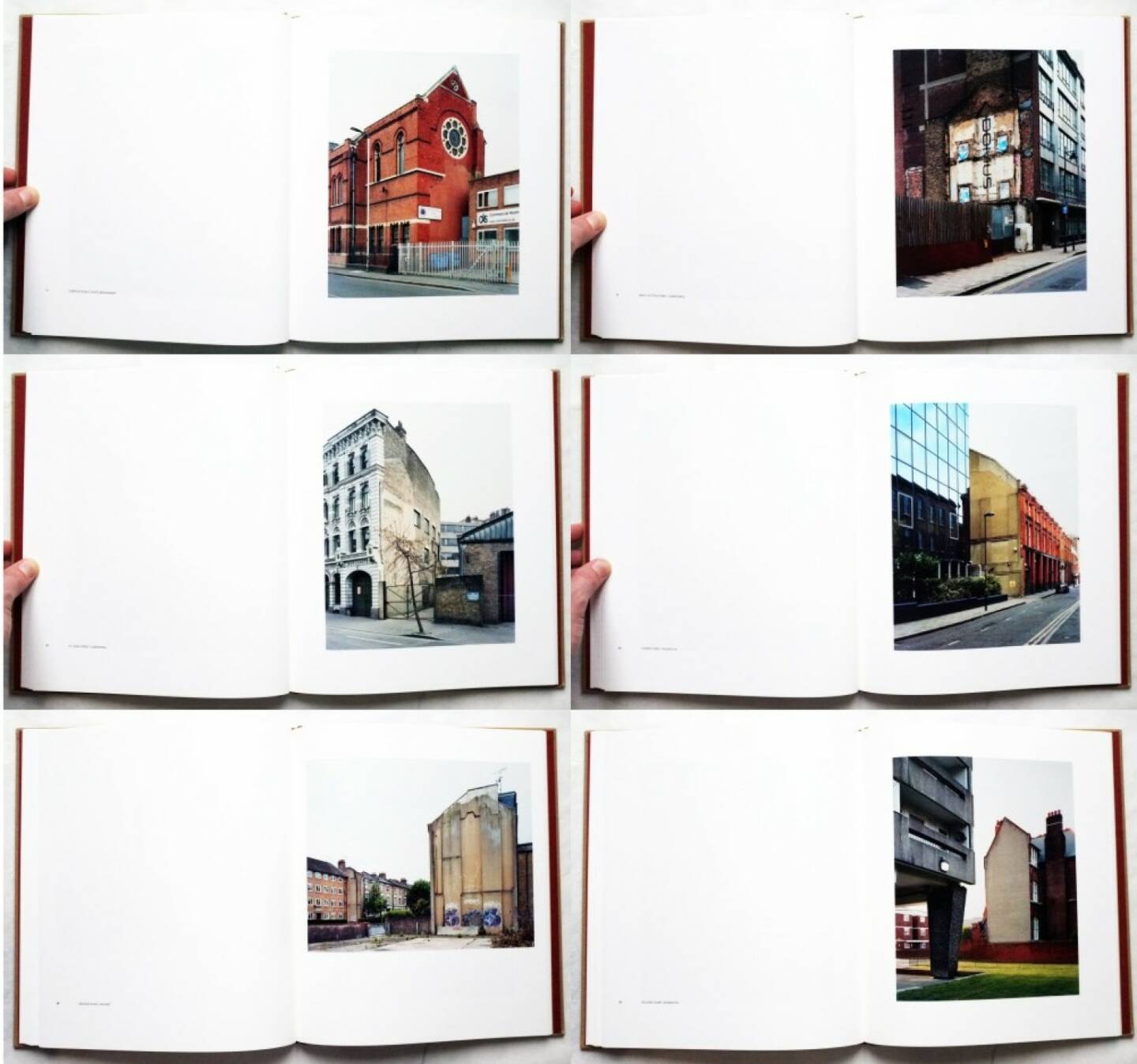 Thom & Beth Atkinson - Missing Buildings, Hwæt Books 2015, Beispielseiten, sample spreads - http://josefchladek.com/book/thom_beth_atkinson_-_missing_buildings
