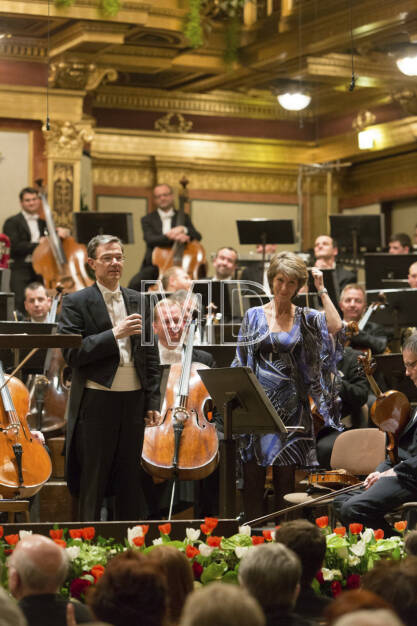 Herbert Müller (Orchestervorstand Wiener Symphoniker), Barbara Rett, © Martina Draper (01.04.2013) 