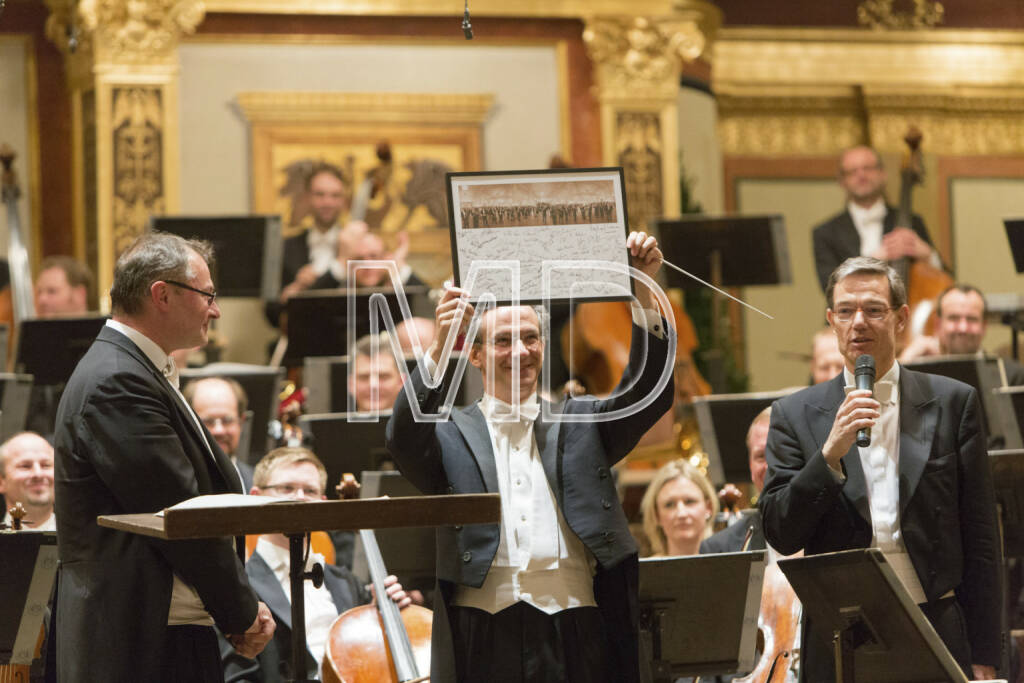 Fabio Luisi  (Chefdirigent Wiener Symphoniker),  Herbert Müller (Orchestervorstand Wiener Symphoniker), © Martina Draper (01.04.2013) 