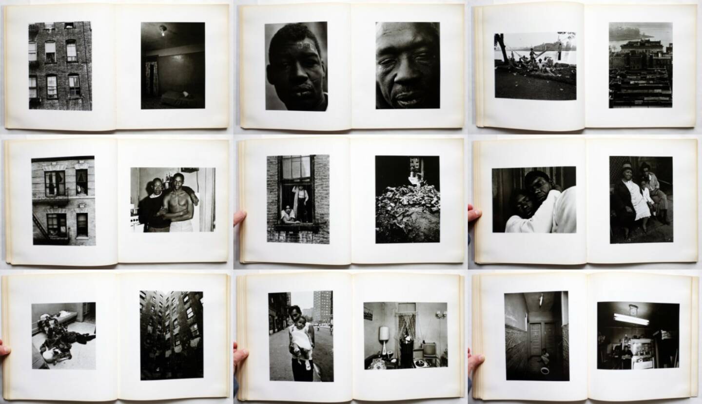 Bruce Davidson - East 100th Street, Harvard University Press 1970, Beispielseiten, sample spreads - http://josefchladek.com/book/bruce_davidson_-_east_100th_street