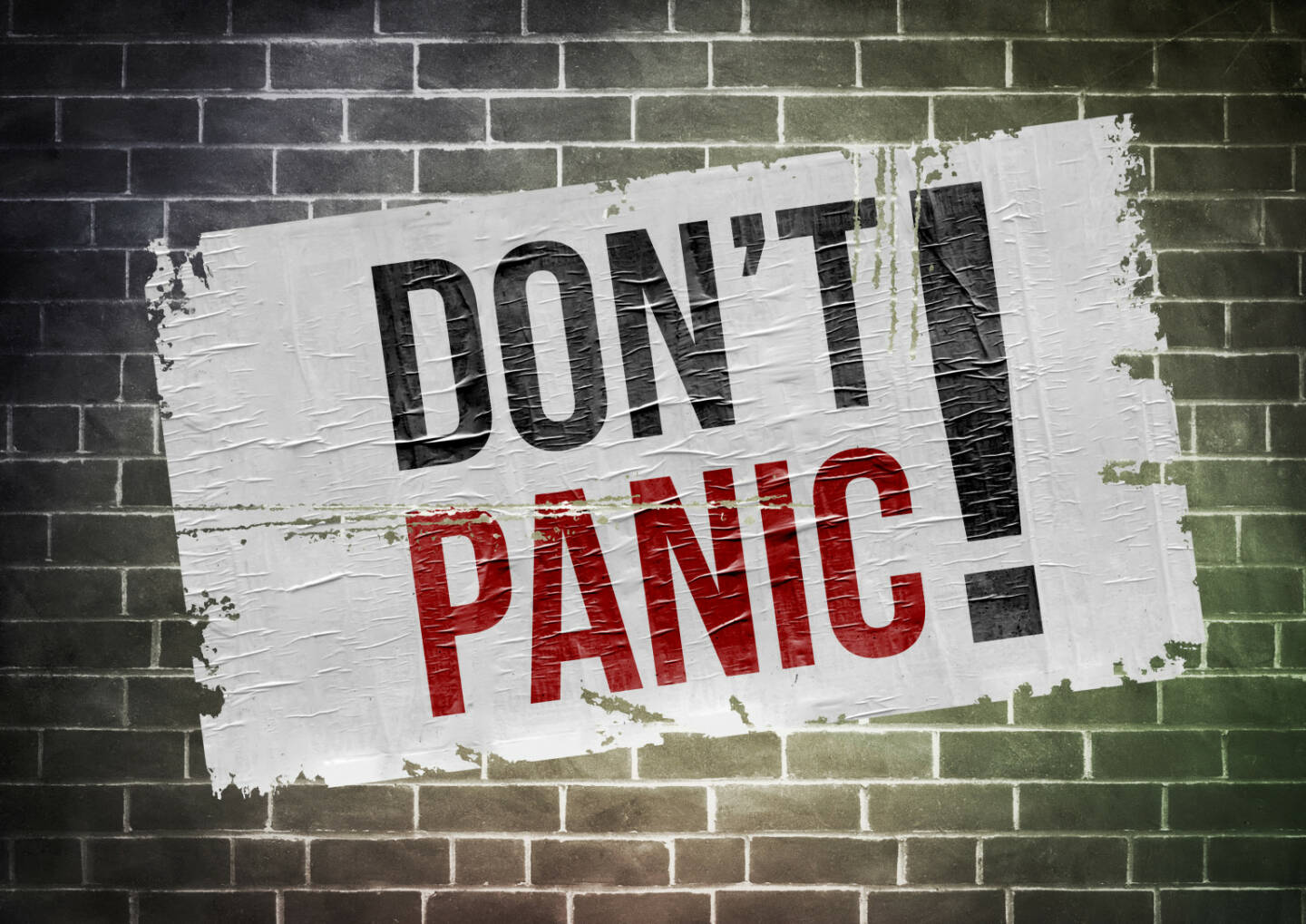 Keine Panik, Don't panic http://www.shutterstock.com/de/pic-286489589/stock-photo-keep-calm-and-don-t-panic.html