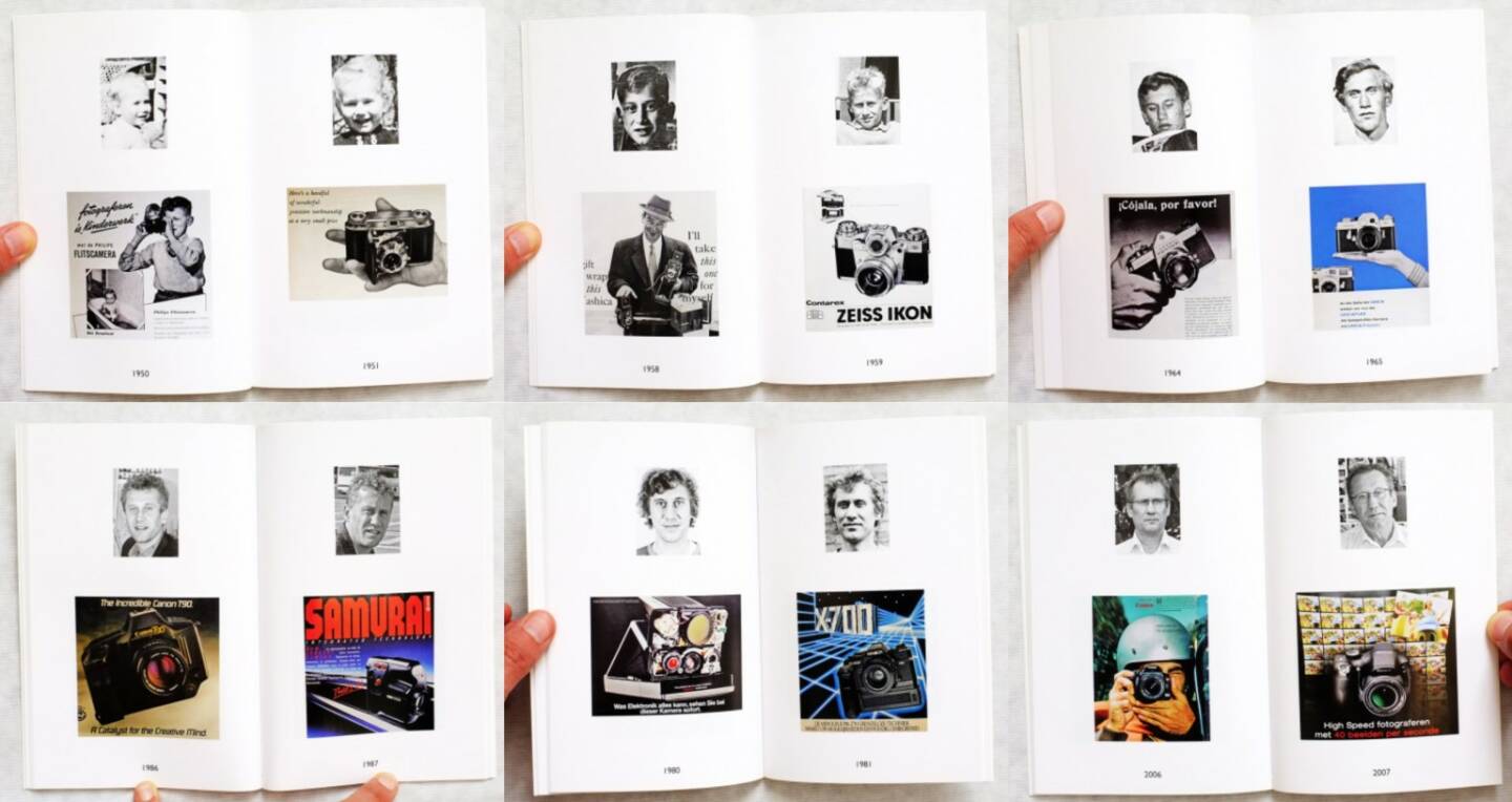 Hans Eijkelboom - Portraits and Cameras. 1949 - 2009, Self published 2009, Beispielseiten, sample spreads - http://www.josefchladek.com/book/hans_eijkelboom_-_portraits_and_cameras_1949_-_2009