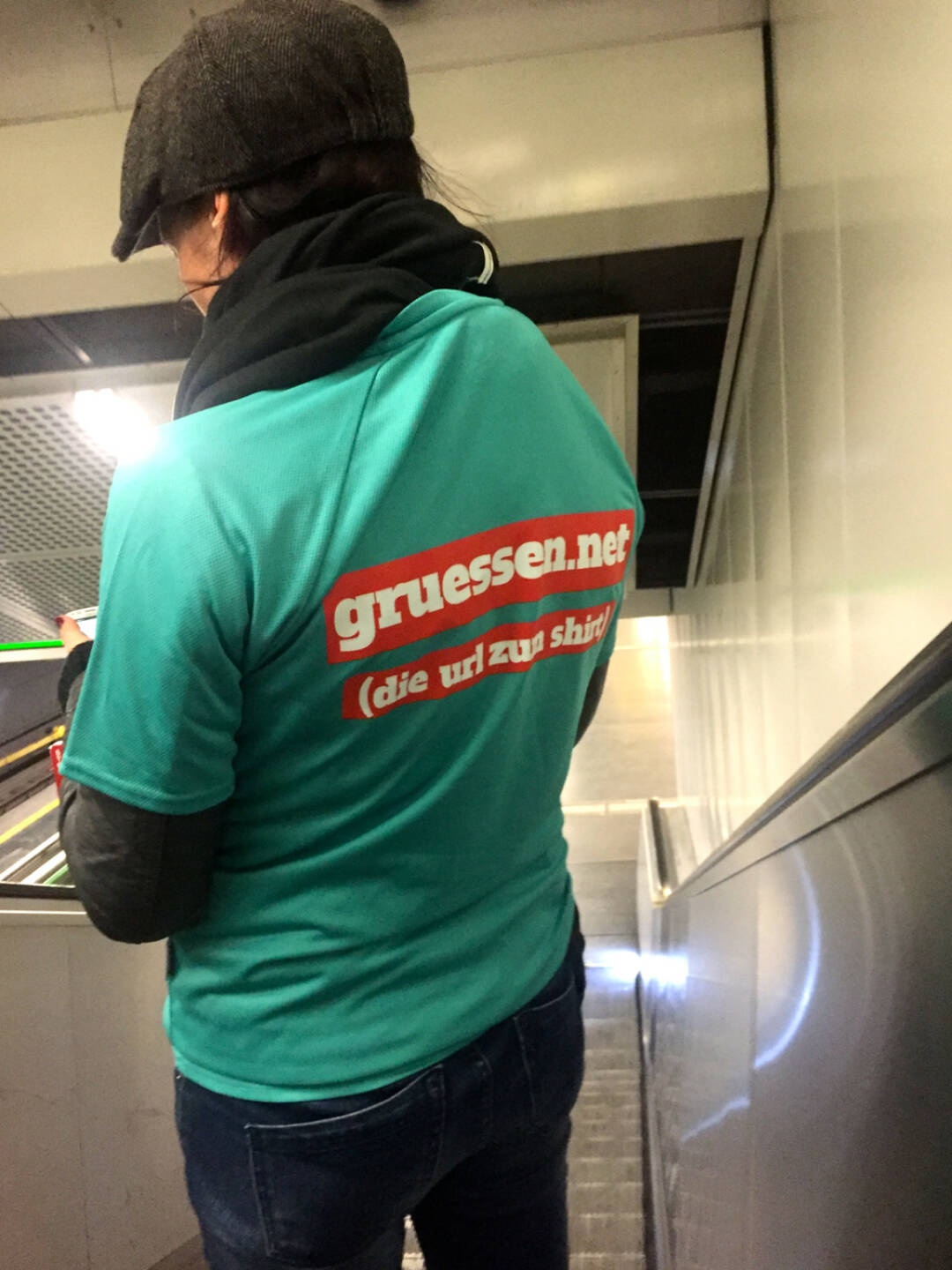 Gruessen.net Zufallstreffer in der U-Bahn