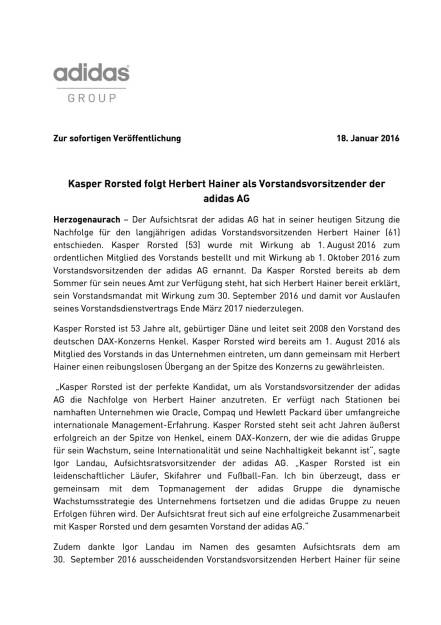 Kasper Rorsted neuer Vorstandsvorsitzender der adidas AG, Seite 1/2, komplettes Dokument unter http://boerse-social.com/static/uploads/file_552_kasper_rorsted_neuer_vorstandsvorsitzender_der_adidas_ag.pdf (18.01.2016) 