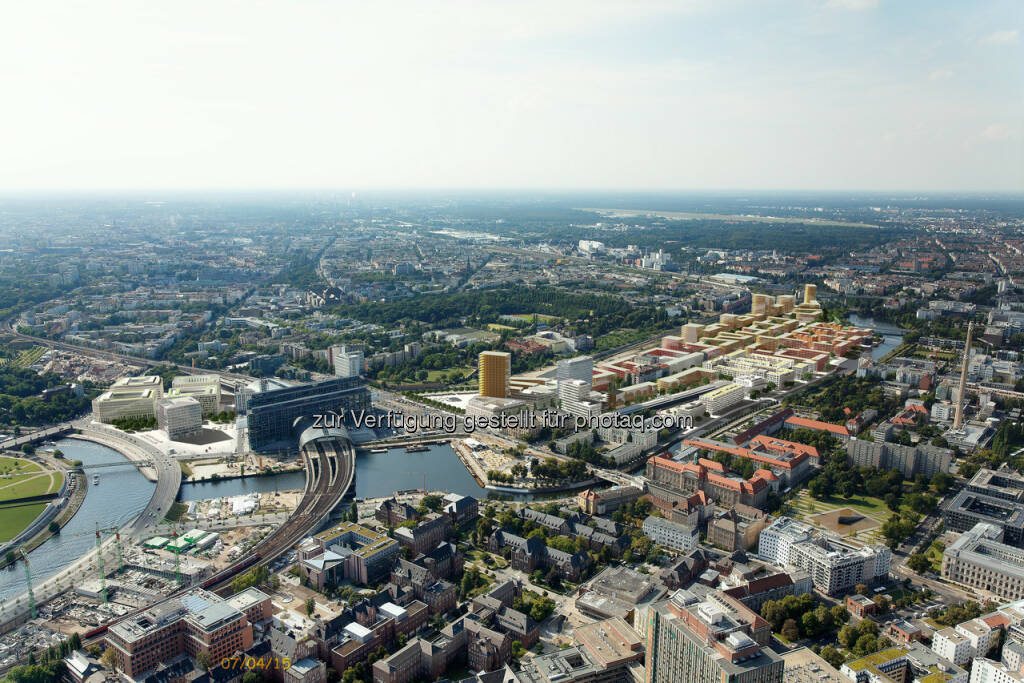 Europacity, Berlin : CA Immo verkauft zwei Baufelder in Berlin : CA Immo und Hamburg Team haben zwei weitere, gemeinsam entwickelte Baufelder in der Europacity verkauft : Käufer der insgesamt rd. 9.720 m² großen Baufelder ist die BUWOG Group : © CA Immo, © Aussendung (21.01.2016) 