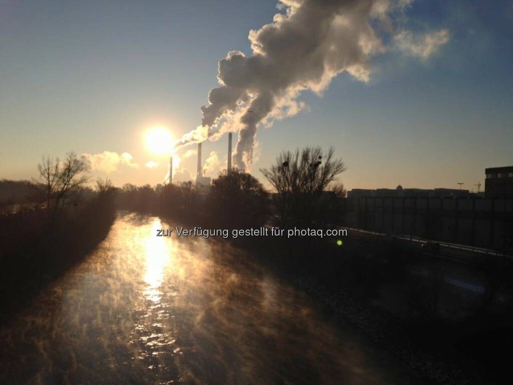 Donaukanal Rauchfang Sonne Morgen, © Thomas Rottenberg (22.01.2016) 