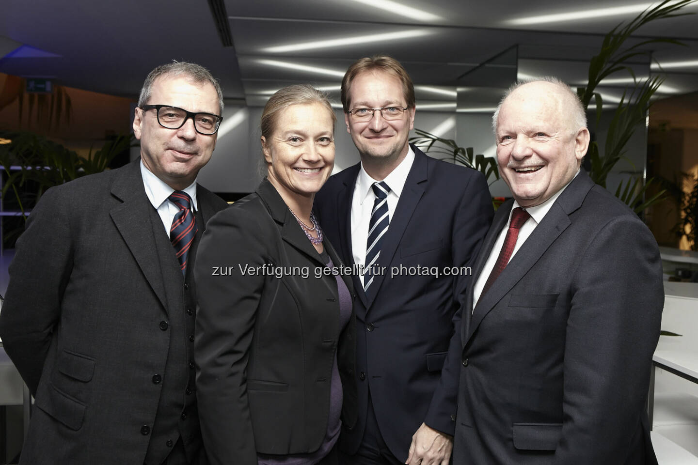 Accenture Managing Director Michael Büttner mit Barbara Enzinger (Wienerberger), Gerhard Zotter (BBG), Reinhard Pinzer (Siemens)