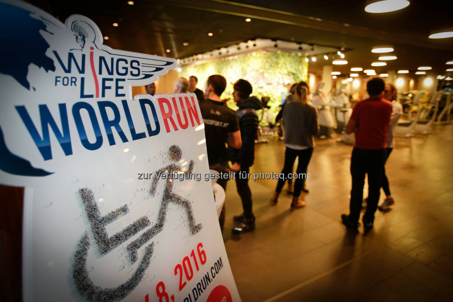 Participants at the Wings for Life World Run event in Munich 23rd of January 2016 (Bild: Daniel Grund)