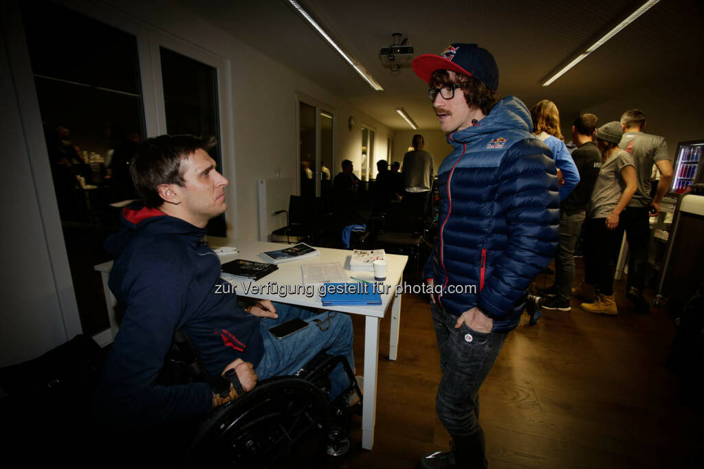 Wolfgang Illek  talking to Florian Neuschwanderat the Wings for Life World Run event in Munich 23rd of January 2016 (Bild: Daniel Grund) (24.01.2016) 