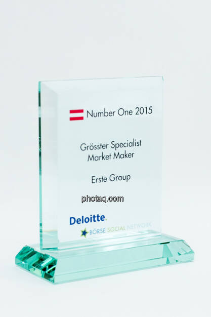 Grösster Specialist Market Maker Erste Group, © photaq/Martina Draper (27.01.2016) 