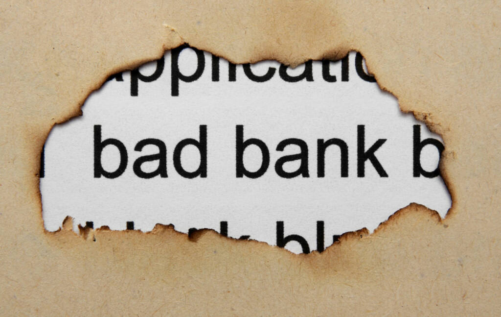 bad bank, http://www.shutterstock.com/de/pic-141197686/stock-photo-bad-banking-concept.html, © www.shutterstock.com (28.01.2016) 