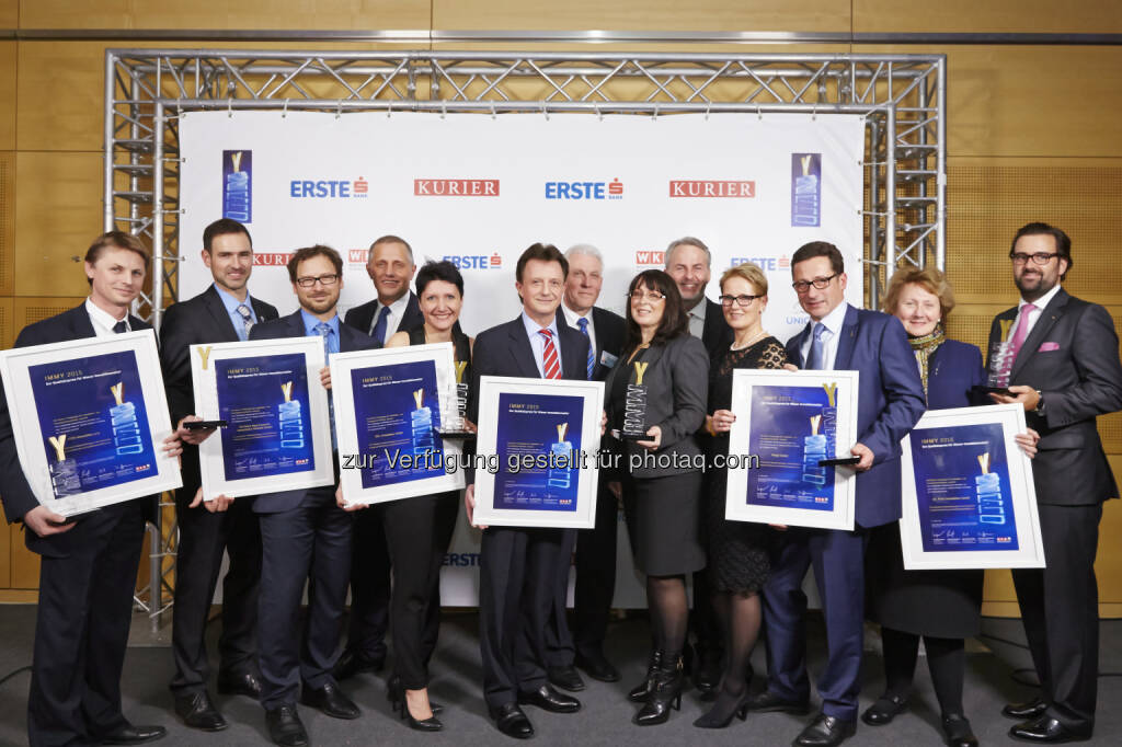 Die IMMY 2015 Gewinner in Gold : IMMY 2015: Wiens Top-Makler ausgezeichnet : Fotocredit: www.weissphotography.at, © Aussendung (28.01.2016) 