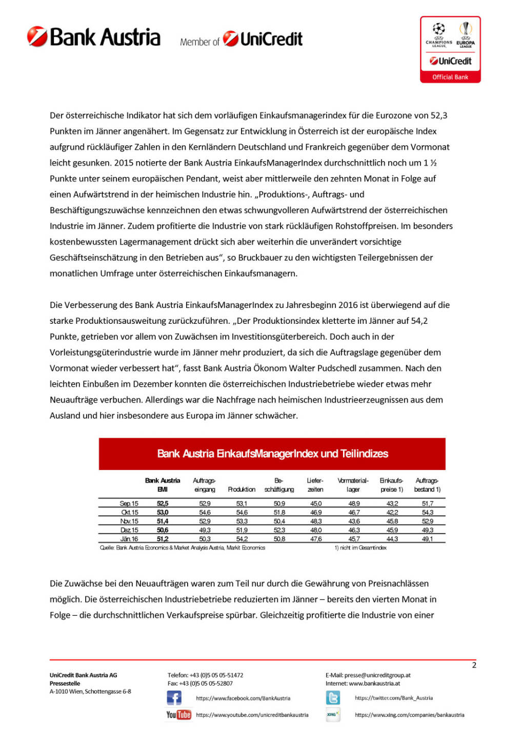 Bank Austria EinkaufsManagerIndex im Jänner: Österreichs Industrie steigert Produktion zu Jahresbeginn 2016, Seite 2/4, komplettes Dokument unter http://boerse-social.com/static/uploads/file_574_bank_austria_einkaufsmanagerindex_im_janner_osterreichs_industrie_steigert_produktion_zu_jahresbeginn_2016.pdf