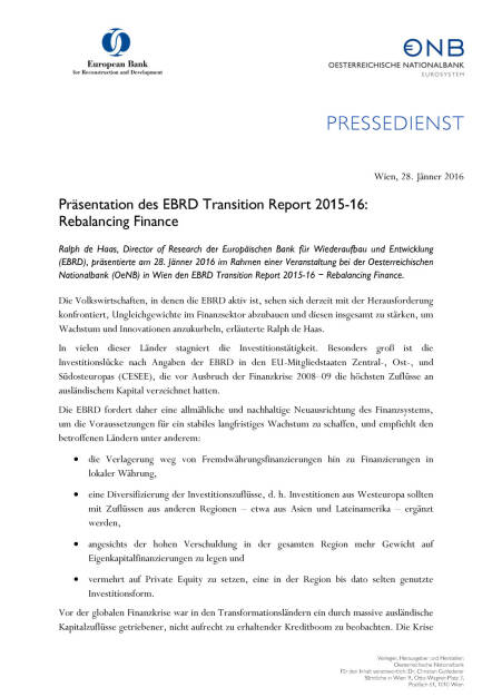 OeNB: Präsentation des EBRD Transition Report 2015-16: Rebalancing Finance, Seite 1/2, komplettes Dokument unter http://boerse-social.com/static/uploads/file_575_oenb_prasentation_des_ebrd_transition_report_2015-16_rebalancing_finance.pdf (28.01.2016) 