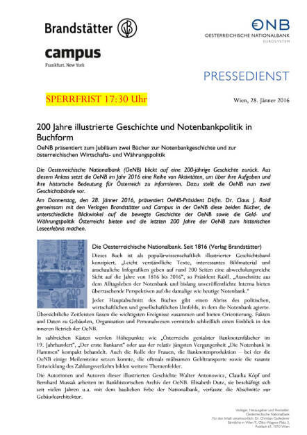 OeNB : „200 Jahre illustrierte Geschichte und Notenbankpolitik in Buchform“ , Seite 1/2, komplettes Dokument unter http://boerse-social.com/static/uploads/file_580_oenb_200_jahre_illustrierte_geschichte_und_notenbankpolitik_in_buchform.pdf (28.01.2016) 