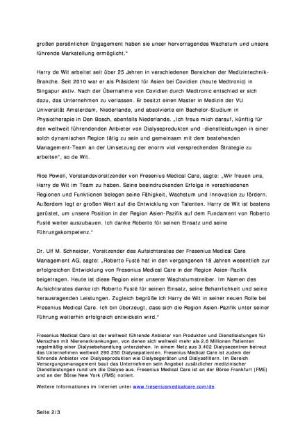 Fresenius Medical Care gibt Veränderung im Vorstand bekannt, Seite 2/3, komplettes Dokument unter http://boerse-social.com/static/uploads/file_581_fresenius_medical_care_gibt_veranderung_im_vorstand_bekannt.pdf (28.01.2016) 