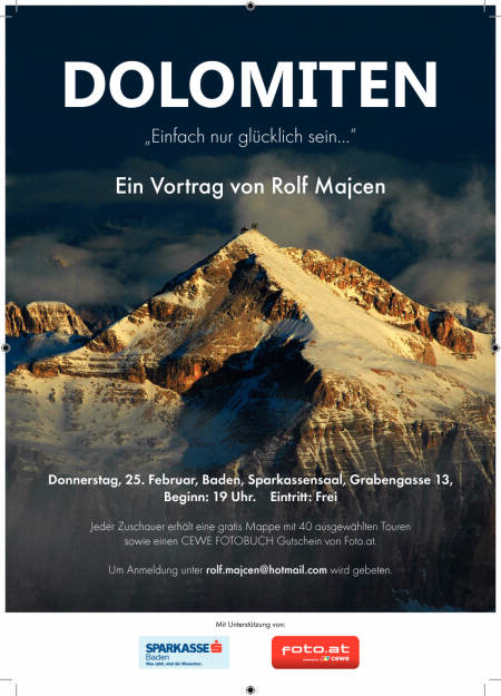 Digitale Bildpräsentation „Dolomiten – einfach nur glücklich sein …“ von Rolf Majcen, Seite 1/1, komplettes Dokument unter http://boerse-social.com/static/uploads/file_584_digitale_bildprasentation_dolomiten_einfach_nur_glucklich_sein_von_rolf_majcen.pdf (29.01.2016) 