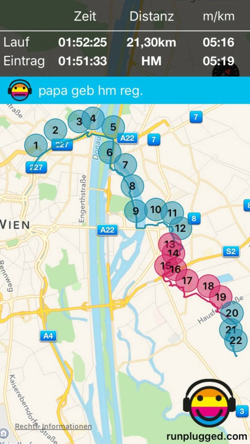 29.1. Regenerations-HM zur Seestadt mit http://www.runplugged.com/app