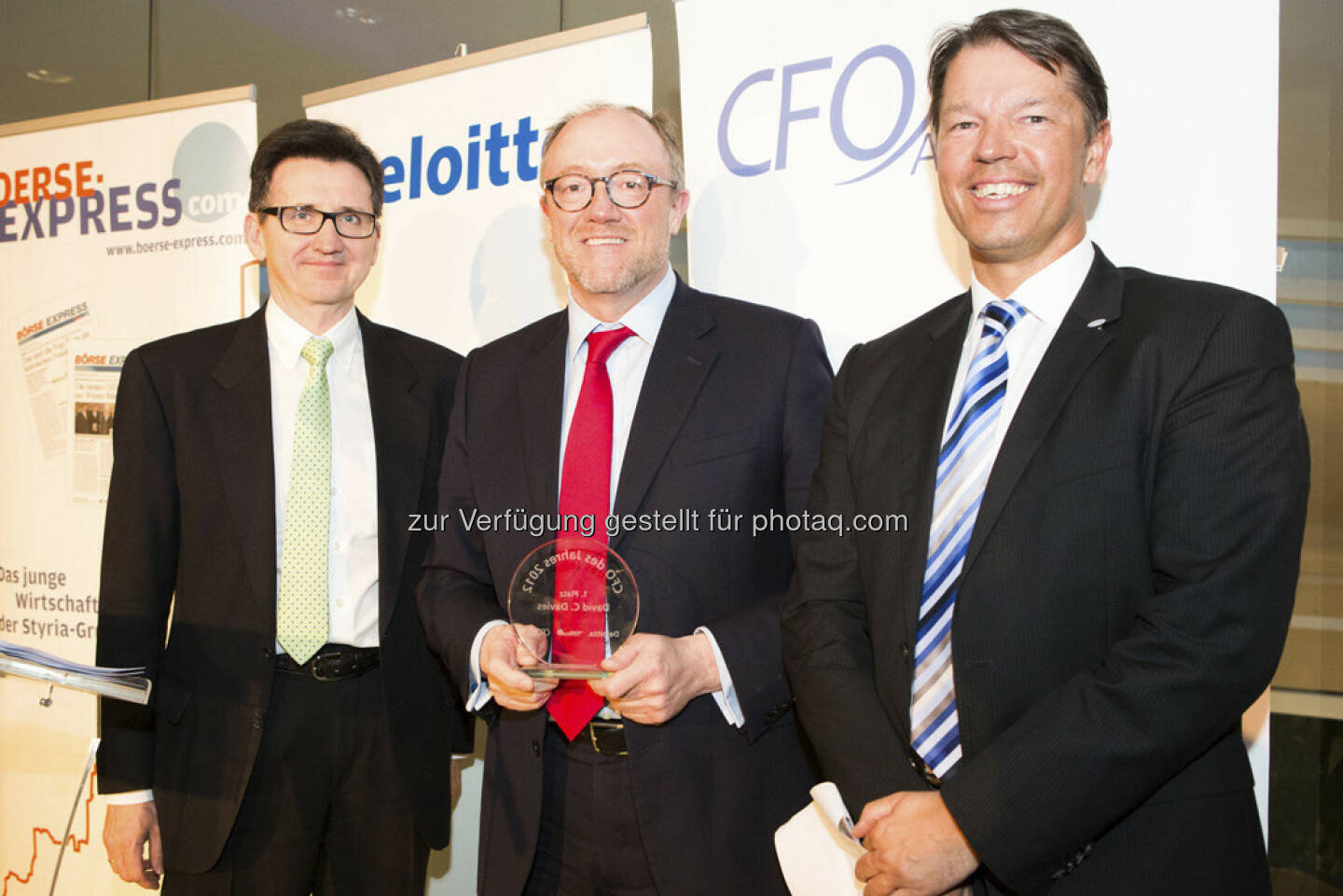 Bernhard Gröhs (Deloitte), David Davies (OMV), Gerhard Marterbauer (Deloitte)